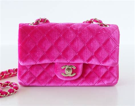 chanel fucsia bag|Chanel pink ref purses.